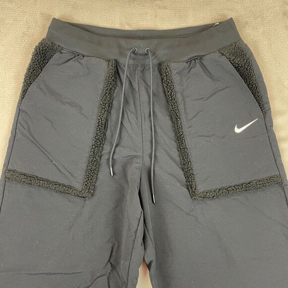 Nike Pants Women Large Black Sportswear Essential Woven High-Waisted Curve Activ - Picture 5 of 14